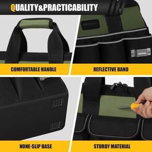 深圳电工14822厂工具手提包25个具具口袋便携式 工收纳袋工维修手