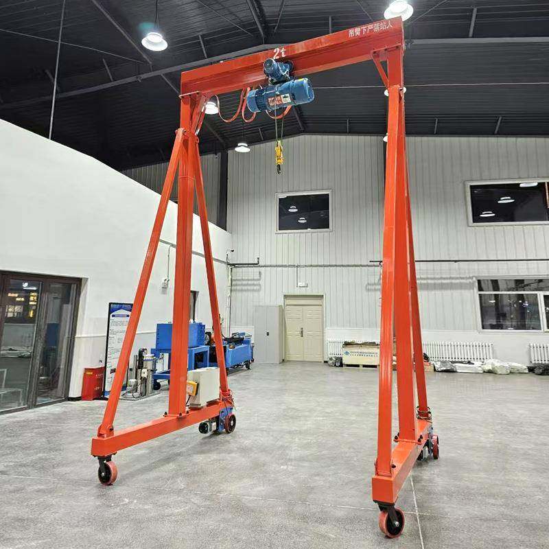 电手推可动龙ISQ门架工厂车间搬运动万向无轨龙门移架1吨电动龙门