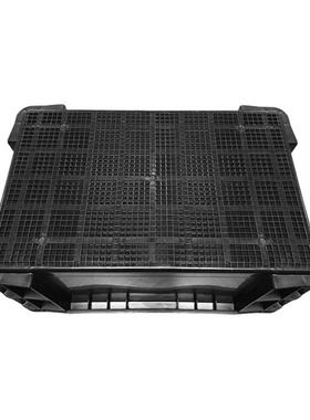 现货防静黑色周转物箱塑料箱件电电子配收纳周转箱车间防静XJV电