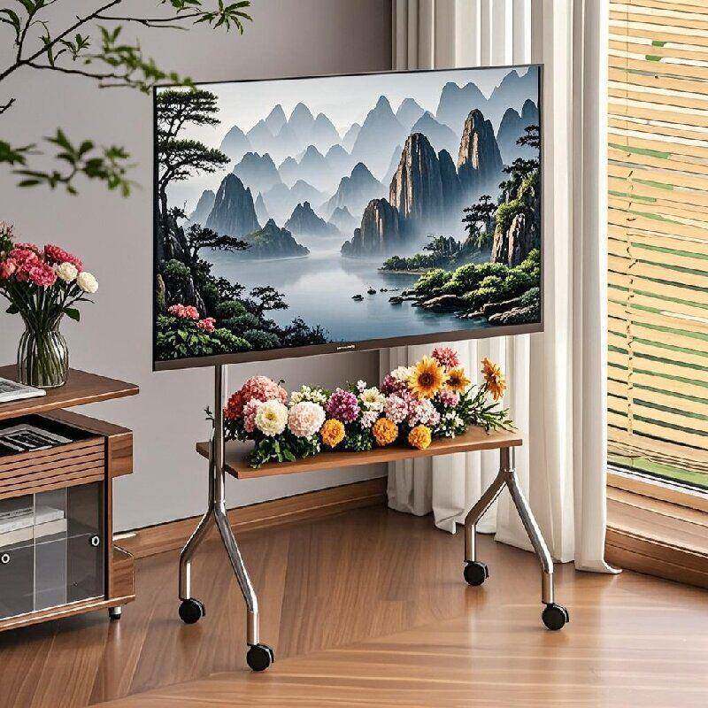 调节不锈钢电视机无品牌/厅支架落地推车置架卧可室客32-75寸可用