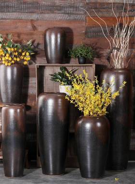 欧式复创意陶大艺陶瓷器饰落地花瓶客厅家居软20201127装品酒古店