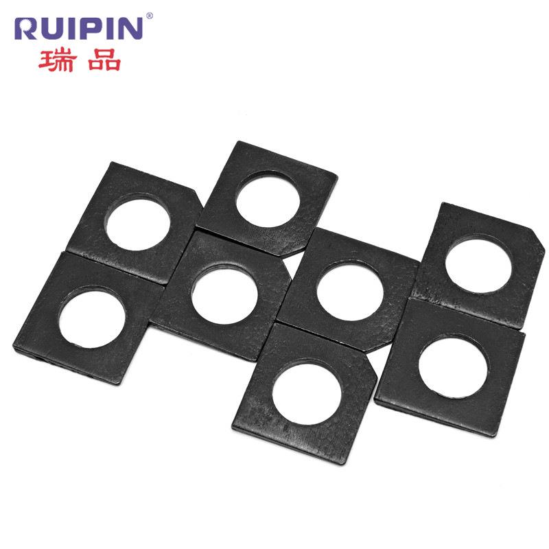 现货国A标GB853槽钢用方四斜垫M斜垫圈3发黑常规方斜垫6--M30