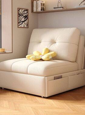 沙发床奶风小OPE型多功能伸两用户客厅缩油阳台