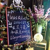 复古双面壁挂896式 广告板板学生家用写字 磁性饰粉笔黑咖啡奶店装