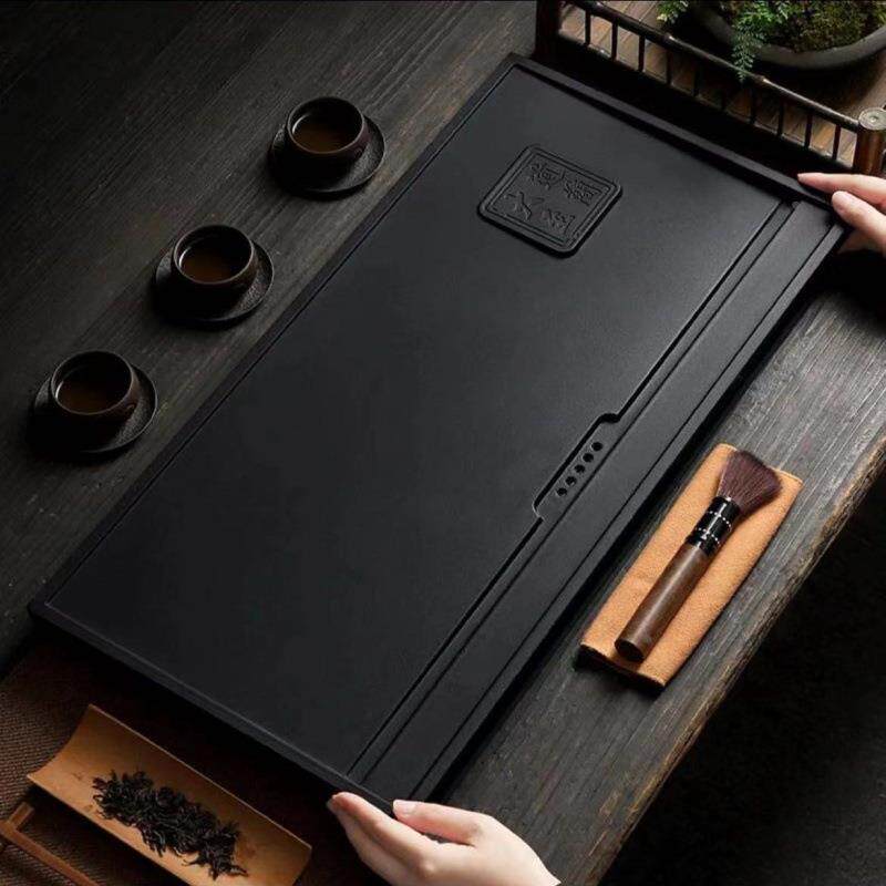 乌金茶盘厅办公XPC石室茶盘天然石客具头功夫茶台茶海茶盘茶套装