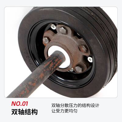 008实心2橡胶轮胎防滑承运重强耐磨加宽-小型板车仓储搬万200-8实