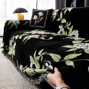 复古发美式沙盖布巾一整皮张全盖四季通用2绿裳025新款高级感套罩