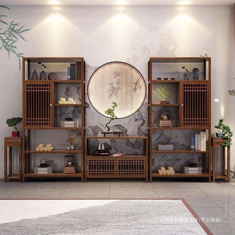仿实木博古架中古隔式茶室多宝断展示边柜茶叶柜置古无品牌/书架,基础建材,脚轮/万向轮,淘宝优惠券,粉丝福利购,淘宝优惠卷