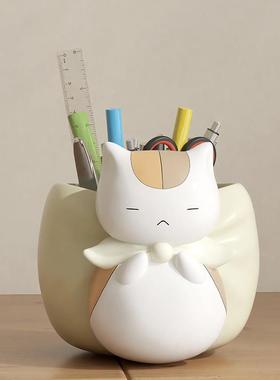创意爱轻奢娘口三三可笔筒收纳盒桌面学生量儿童男孩女孩大容9809
