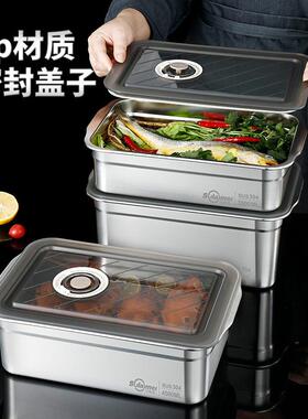 304不锈钢水保鲜盒箱食品级饭带盖冰专用便当盒盒防漏密RBY封盒果
