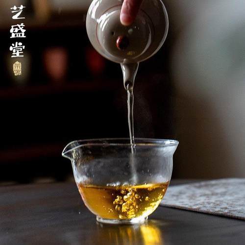 耐高温玻璃公道具杯创意造贝壳型杯茶海匀XDV公杯加厚功夫茶分茶