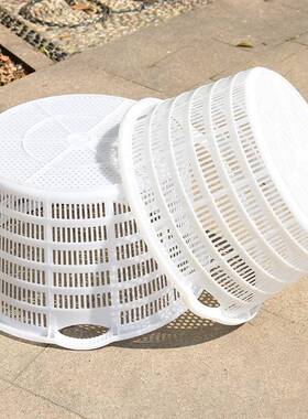 大西瓜箩加厚塑海料箩筐圆形加可水KVO叠套大圆箩厚鲜箩产箩