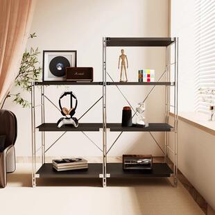日式置置物架物落架地书架展示客架收纳架厅用卧室家储物架网红简