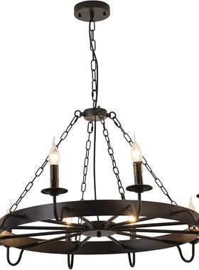 复古厅大吊灯主题餐创意个性服装店饭店火店锅包厢工83816业风厅