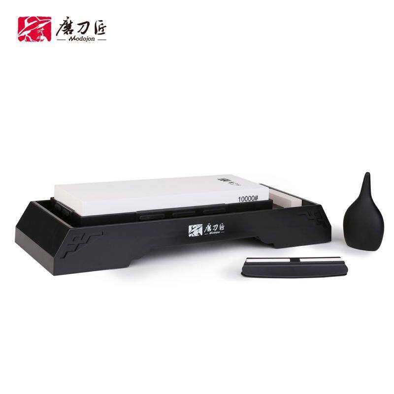 家用磨刀石磨刀神器双面2000*10000目白刚玉油石厨房储物磨刀器