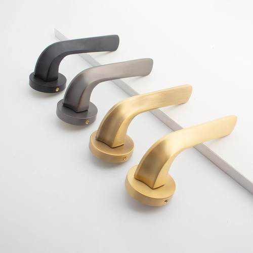 轻奢分体门锁静音房门锁家用室内卧室房间木门锁通用型锁具门把手