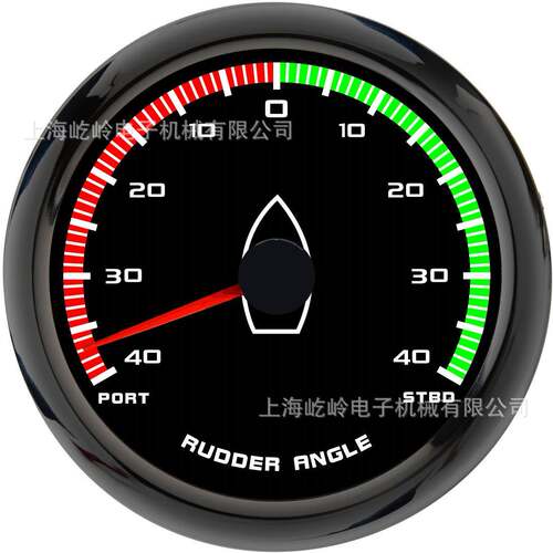 85mm指针舵角表舵角仪改装轮船游艇船只通用仪表9-32VDC