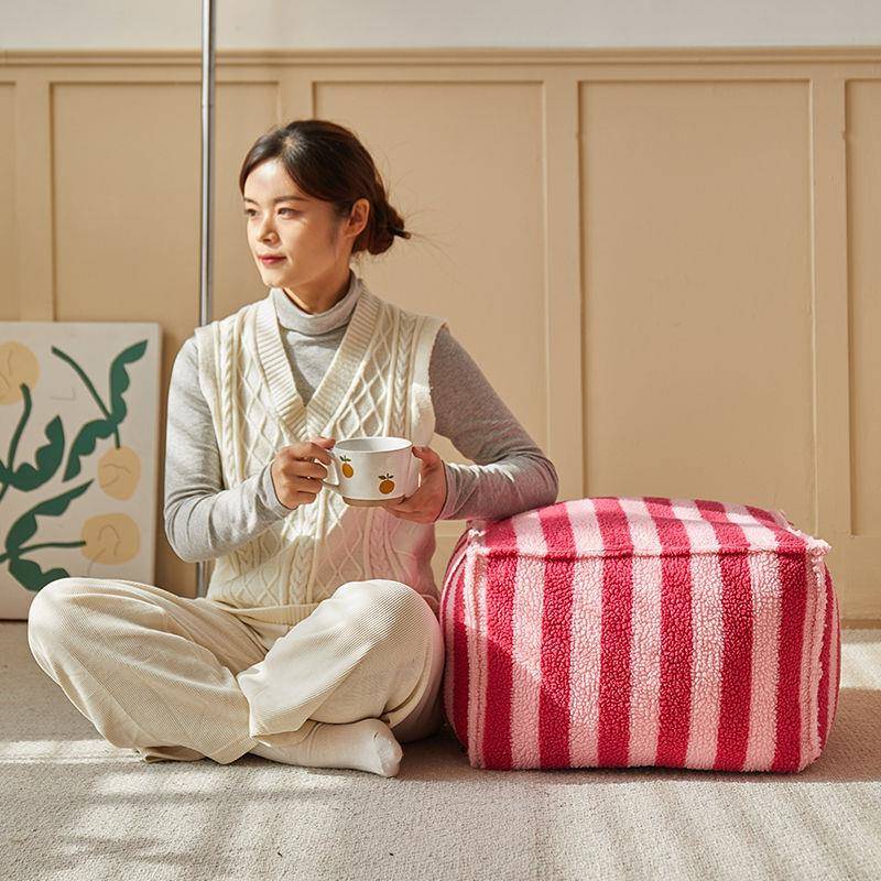 蒲米厅团坐小墩坐垫地上客坐墩地板家用矮凳换鞋凳多巴胺榻MHV榻