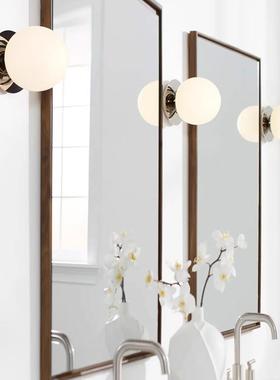 约创意灯简具中古28751包豪斯玻复璃圆球古铬色浴室镜前过道卧室