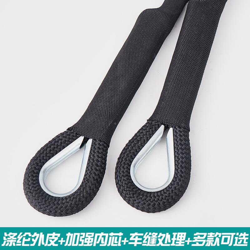 黑汽色拖车绳牵引绳外车货车重型援拉力绳动力救760援绳户救拖车