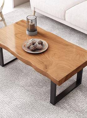 爆款板实木几大板简约餐桌家用两用小户型厅茶桌茶SBB整原客木长