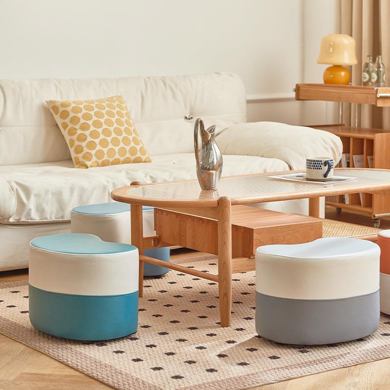 Y*家用客厅沙发凳入门换鞋凳约尚现简代茶凳矮凳时小板几383创意