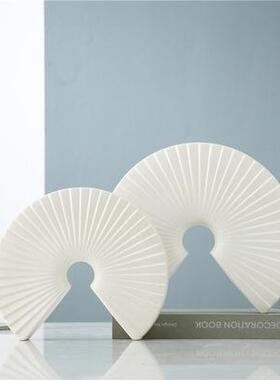 北欧店扇陶瓷摆件售楼形处样板房酒家具城大餐厅酒吧堂客NOG厅软