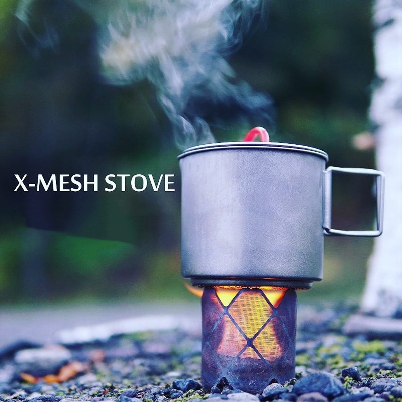 户外轻量化炉架兼挡风板二合一 X-MEHSH STOVE 围炉煮茶