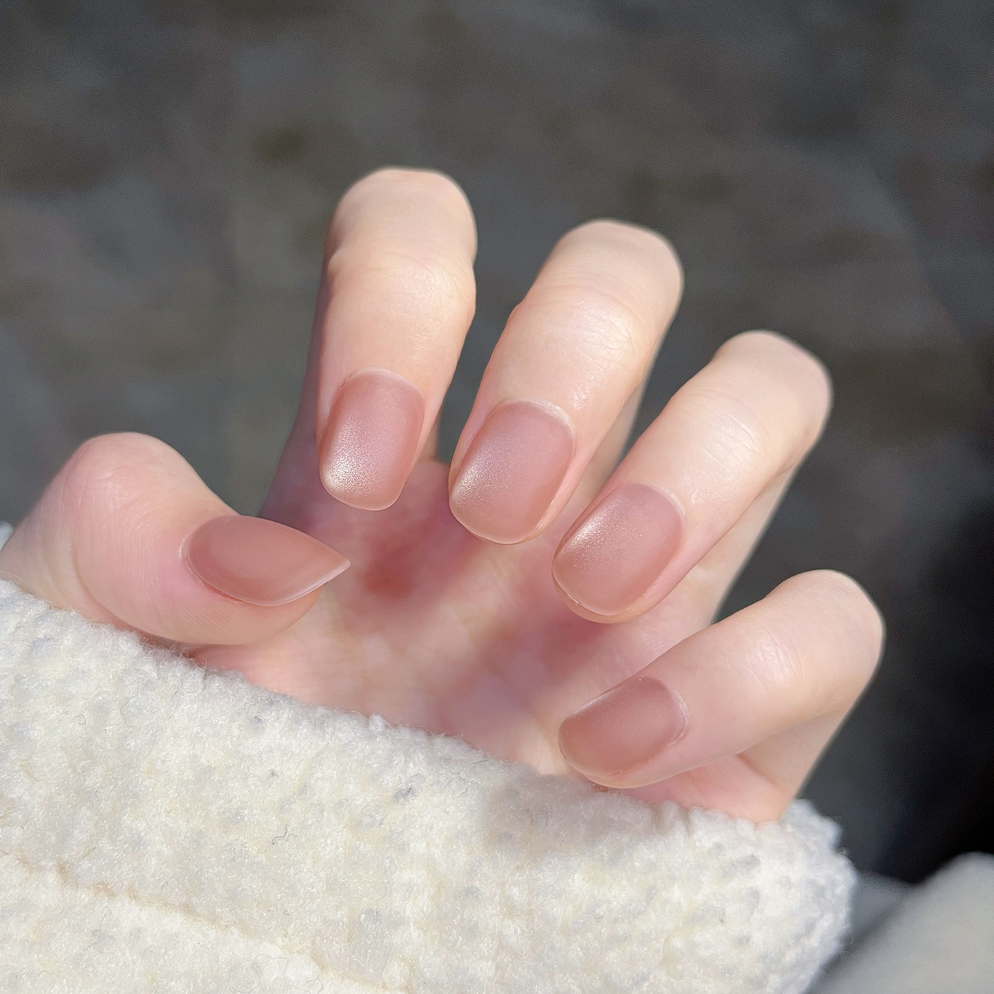 裸色磨砂手工甲猫眼穿戴甲短款高级感美甲贴片显白气质假指甲贴片,彩妆/香水/美妆工具,穿戴甲/甲片,淘宝优惠券,粉丝福利购,淘宝优惠卷