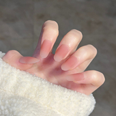 裸粉色穿戴甲成品甲片高级感美甲贴片可拆卸指甲片显白手工甲猫眼