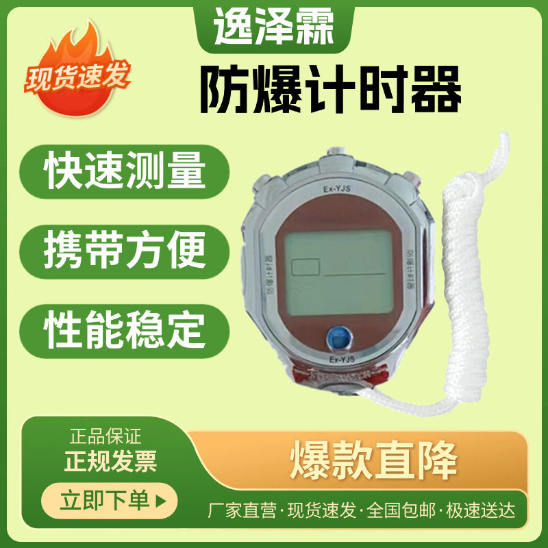 Ex-YJS型防爆本安计时器千分秒计时数据存储定时功能时钟显示功能