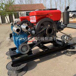 拖车款柴油抽污泵直吸直排养殖粪便处理泵下水道排污泥浆清淤泵