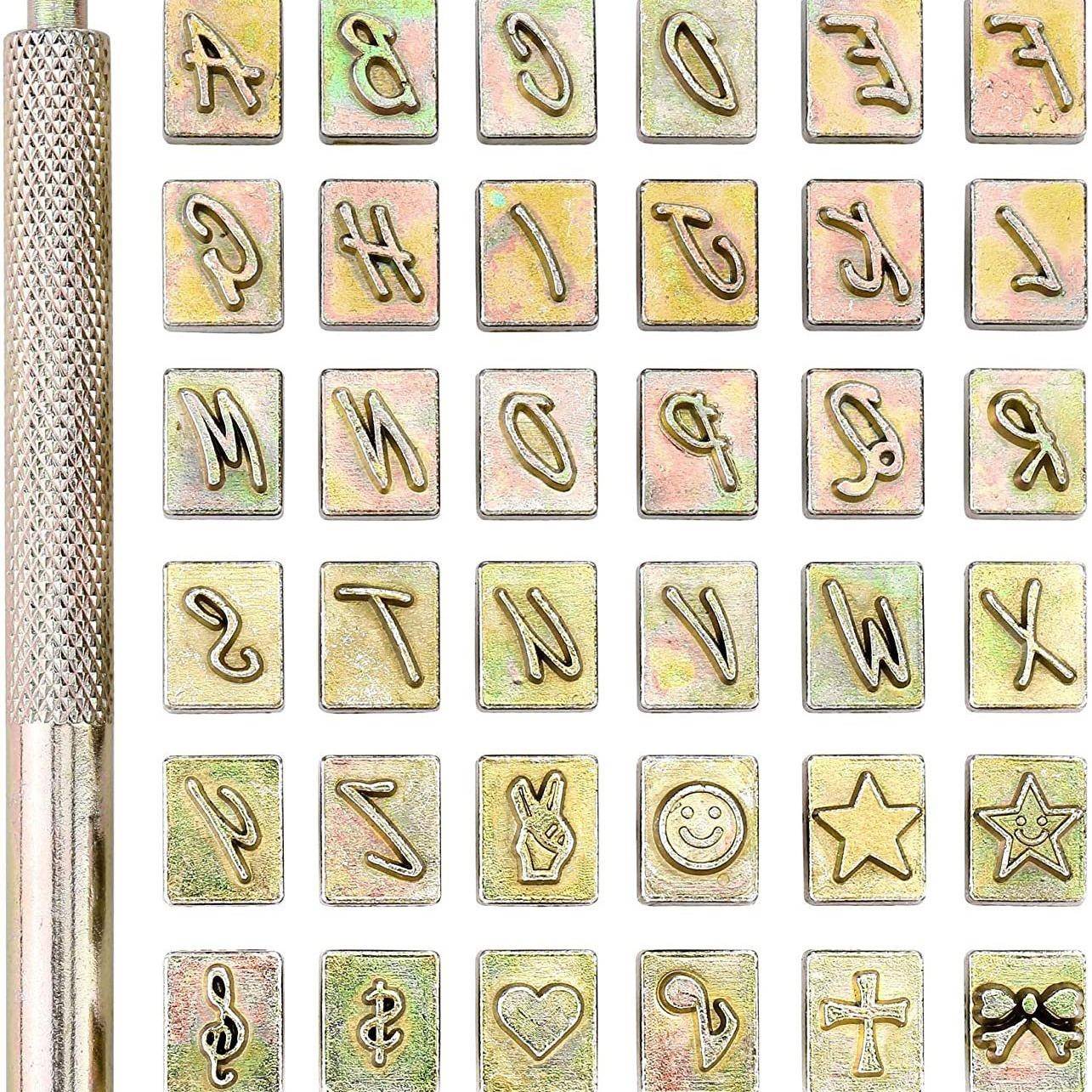 皮革字母数字冲皮革英文冲LOGO印章皮革印花工具皮雕印章