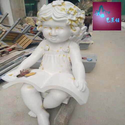 天使雕塑摆件户外园林卡通工艺品花园幼儿园商场门口装饰摆设