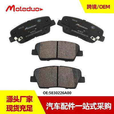 适用于现代新胜达格锐格越捷恩斯陶瓷刹车后片58302-0WA00