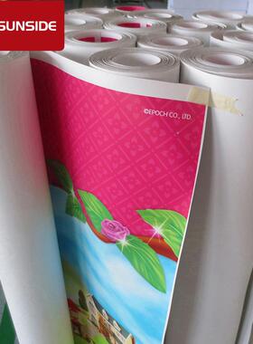 厂家供应商场布喷绘喷布吊幔吊旗、不卷边双夹MSO黑双面制作