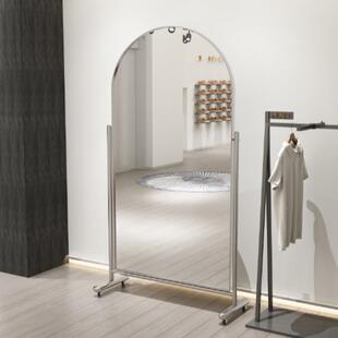 全身钢镜落地不镜锈家用移动舞可蹈镜穿衣镜显瘦调节服见详情装 店