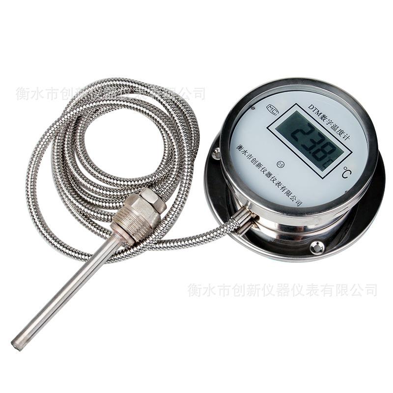DTM-491数温度计，304字不锈钢管金全属软DTM-491，数字双金属系