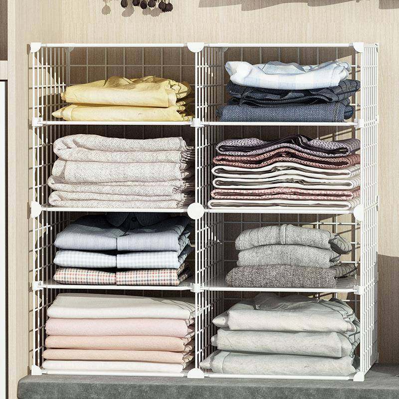 衣柜室分衣层隔板物收纳宿舍分隔板置橱物架家用卧衣JZE隔断整理