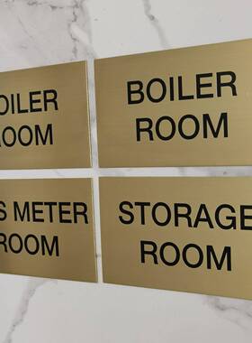 办公室门牌车间名称牌铜板蚀刻英会234议室出口文定制藏储标室牌