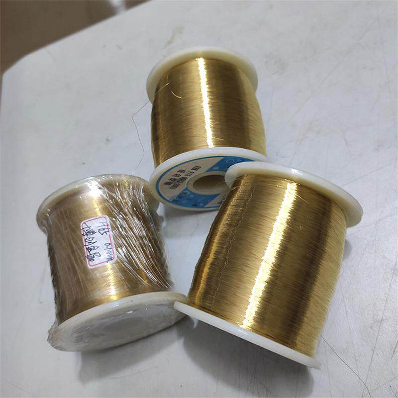 0.2-0.8mm光亮装退火软黄黄铜轴丝态手DRL工DIY串珠缠花装饰H65铜