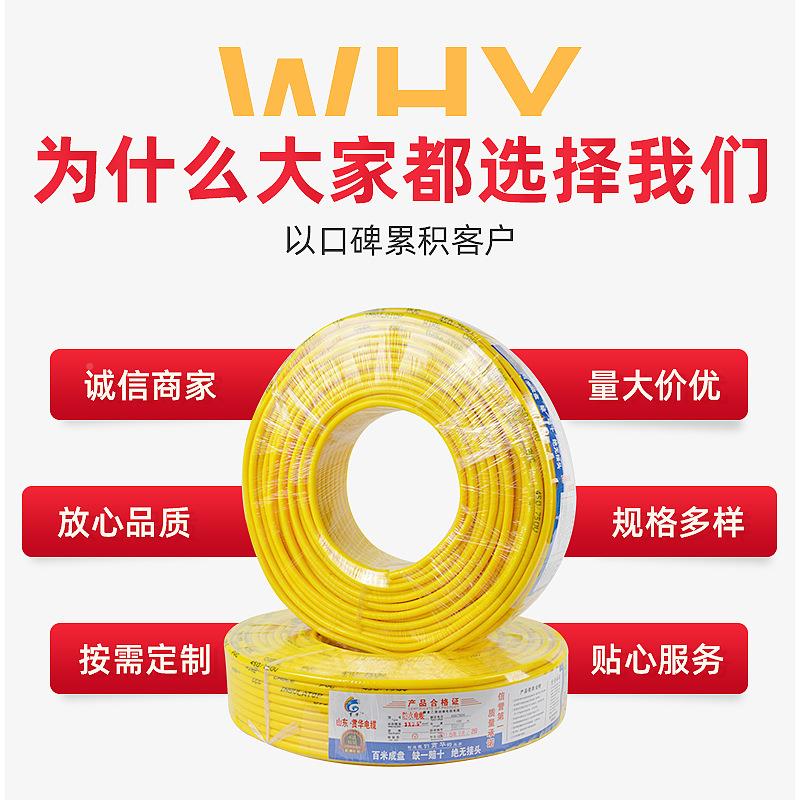 电线电缆VV2.5R平方电2子家用铜芯足613米电电源电力防水铜缆