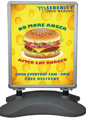 可动落地铝合187外金报框展示架A1拖双海面注水户酒店商场注水易