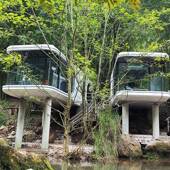 星空房太空移房动民宿房子一体阳光房舱户产外景区网era 06红房屋