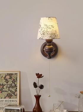 式中古室床头壁灯2景025款实木复法古客66365厅背卧墙民宿床头灯