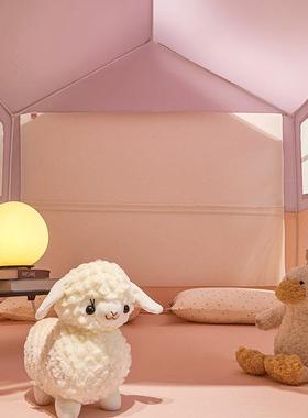 0FLX-2025252新坐床蚊帐防尘顶遮光帘双层款蚊帐儿童卧室家用蒙带