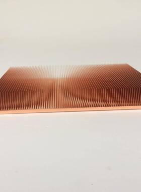 生产紫铜散热器150x100x20mm大功率机器设备散热器