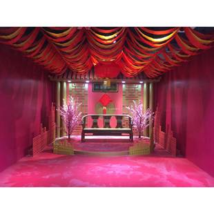 新年元宵春节商场中庭DP点美陈节日场景布置中国风古装拍戏道具