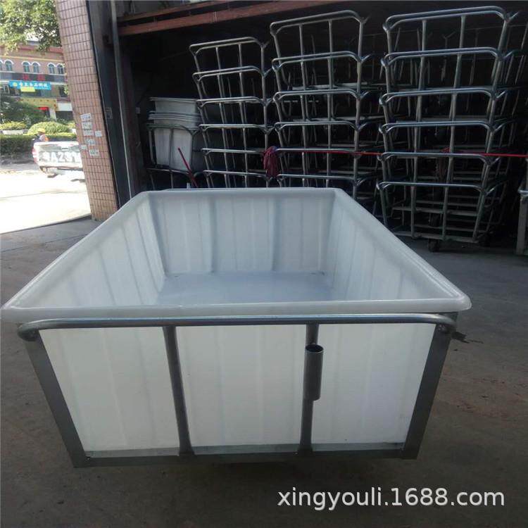 汕头1500L塑胶方箱布斗车纺织印染厂用推布车
