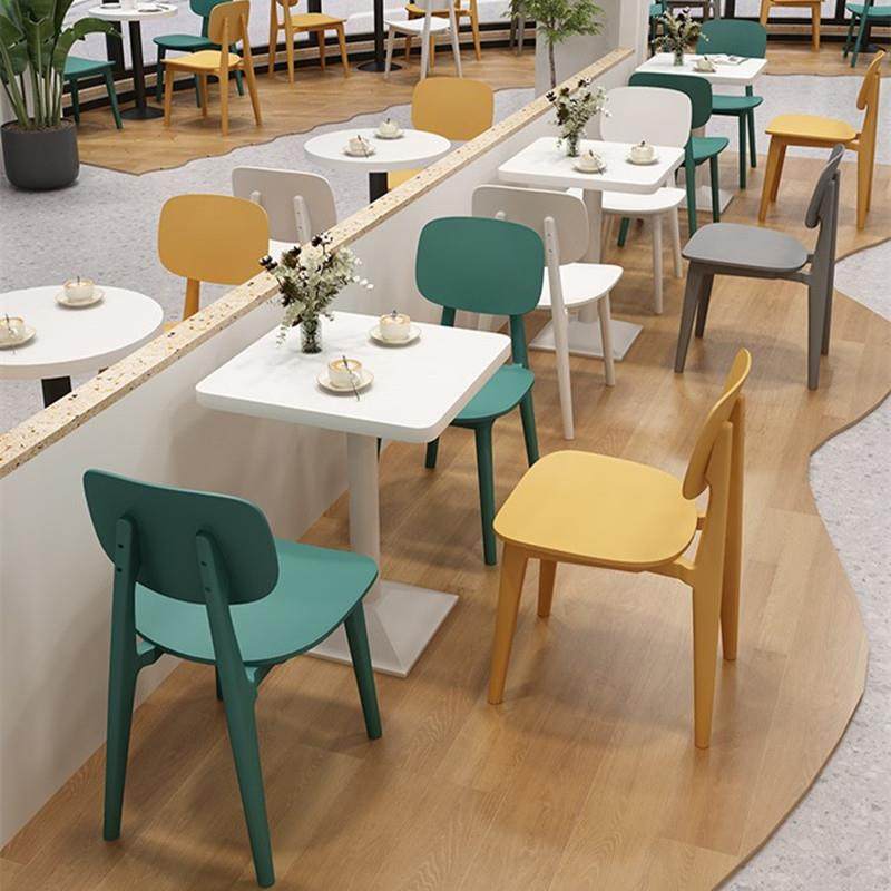 适用快餐汉堡店桌椅组合冷饮甜品奶茶小吃店德克士商用餐椅子卡座